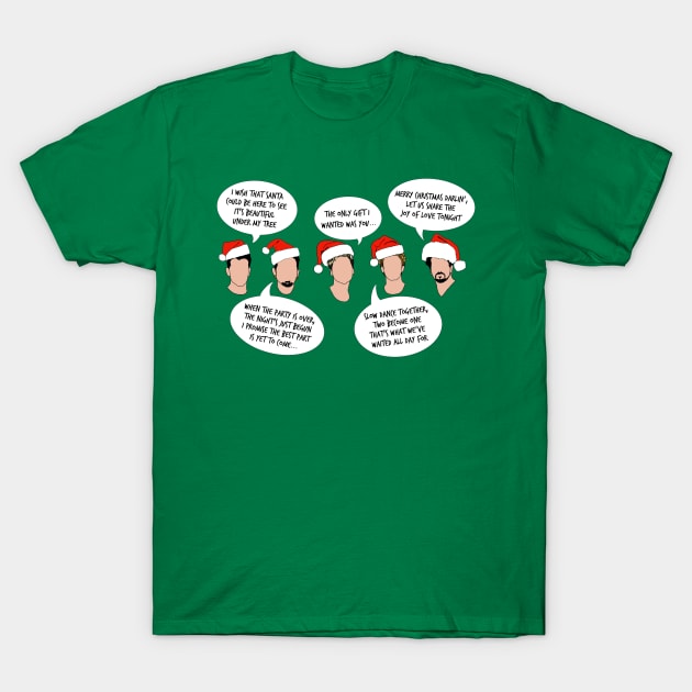 Merry Christmas, Happy Hornydays T-Shirt by Girl Were You Alone Podcast